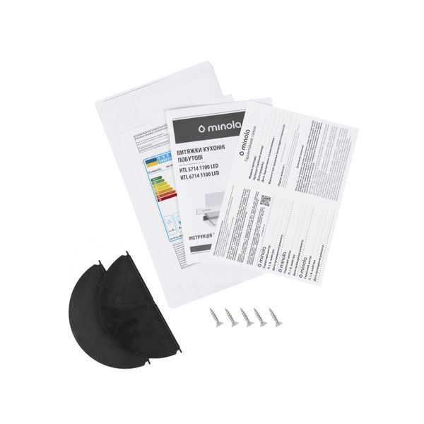 Витяжка телескопічна Minola HTL 5714 BL 1100 LED УТ000003035 фото