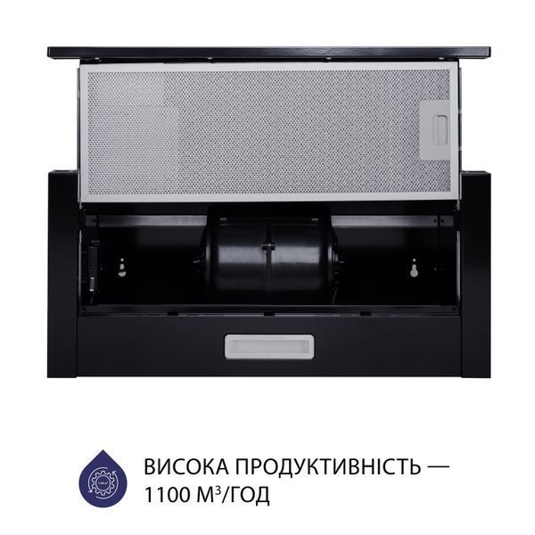 Витяжка телескопічна Minola HTL 5714 BL 1100 LED УТ000003035 фото