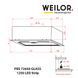 Витяжка повновбудована WEILOR PBS 72650 GLASS BL 1250 LED Strip УТ000001098 фото 11