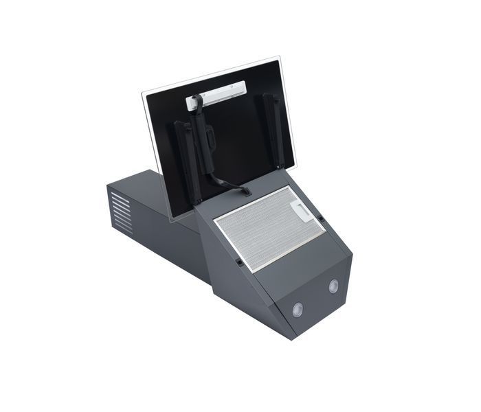 Витяжка декоративна похила Perfelli DNS 5272 D 700 SG LED УТ000002695 фото