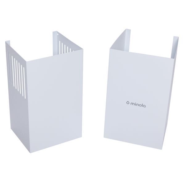 Витяжка декоративна похила Minola HDN 5222 WH/INOX 700 LED УТ000002619 фото