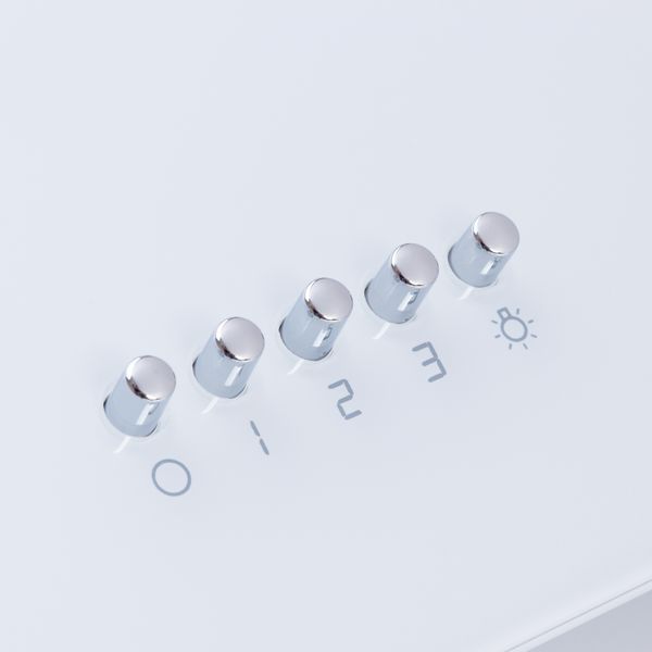 Витяжка декоративна похила Minola HDN 5222 WH/INOX 700 LED УТ000002619 фото