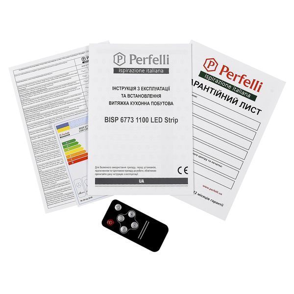 Витяжка повновбудована Perfelli BISP 6773 WH 1100 LED Strip УТ000002306 фото
