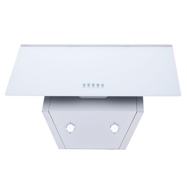 Витяжка декоративна похила Minola HDN 6222 WH/INOX 700 LED УТ000001499 фото