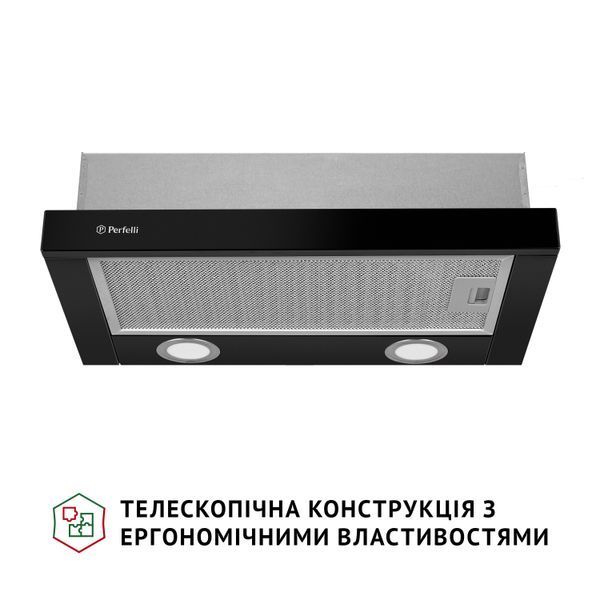 Витяжка телескопічна Perfelli TL 502 BL LED УТ000003574 фото
