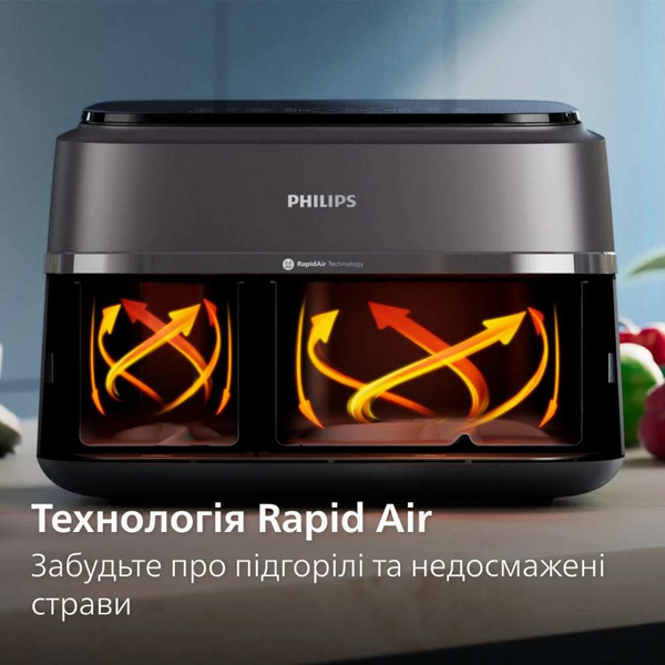 Мультипіч Philips Dual Airfryer 3000 Series NA351/00 31067531 фото