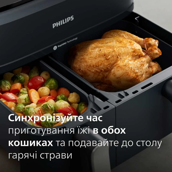 Мультипіч Philips Dual Airfryer 3000 Series NA351/00 31067531 фото