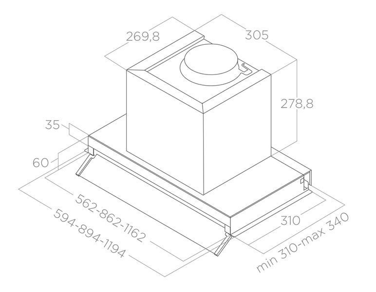 Витяжка Elica BOXIN LX/BL MAT/A/90 BOXIN LX/BL MAT/A/90 фото